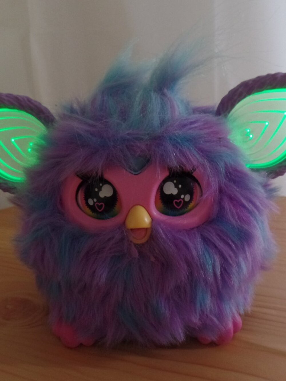 Furby Purple Plush Tie Dye Interactive Toy 2023 Glowing Ears, Working - Picture 4 of 5